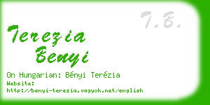 terezia benyi business card